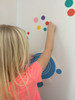 3-Inch Polka Dots Vinyl Wall Stickers for Easy Kids Room Decor, 28pc Easy for Children to Apply