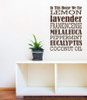 Oil Subway Art Vinyl Lettering Stickers Wall Decals Healthy Quotes-Chocolate Brown