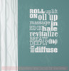 Roll On Uses Oil Subway Art Vinyl Lettering Stickers Healthy Quote-Light Gray