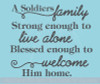A Soldiers Family Vinyl Lettering Tile Wall Stickers Military Decals