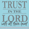 Trust the Lord Wall Decals Saying Vinyl Letters Religious Home Decor