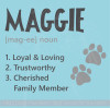 Pet Custom Tile with Name Family Definition Vinyl Decals Wall Stickers