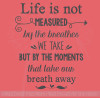 Moments Take Our Breath Away Vinyl Letters Stickers Family Wall DÃ©cor Quotes