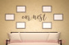 Our Nest Farmhouse Lettering Art Family Wall Sticker Quote Decals-Chocolate Brown, Option 3