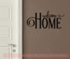 Option 2 Welcome Home Family Wall Decals Vinyl Letters Modern Wall Stickers-Black