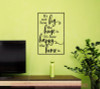 How Happy the Home Is Wall Decals Vinyl Lettering Family Home Decor-Black