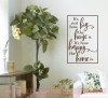 How Happy the Home Is Wall Decals Vinyl Lettering Family Home Decor-Chocolate Brown