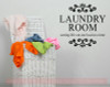 Laundry Sorting Life One Load Laundry Room Wall Stickers Vinyl Decals-Black