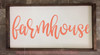 Farmhouse Lettering Vinyl Decals Wall Stickers Living Room Home Decor-Coral