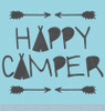 Happy Camper Vinyl Lettering Quote Car Window Decals Sticker Art