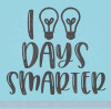 100 Days Smarter Wall Sticker Quote Classroom School Vinyl Lettering