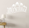 Adventurer Vinyl Art Stickers Nature Lover Wall DÃ©cor Camper Decal Quotes-White