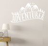 Adventurer Vinyl Art Stickers Nature Lover Wall Decor Camper Decal Quotes-White