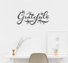 Thankful Grateful Blessed or Farmhouse Vinyl Decals Wall Decor Stickers- Black