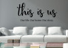 This Is Us Kitchen Wall Decals Vinyl Lettering Stickers for Home Decor-Black
