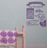 Baby Stats Personalized Vinyl Letters Decals Nursery Wall Art Stickers-Plum