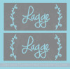 Etching Stencil Last Name Laurels Personalized Vinyl Decals for Gifts