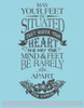 Mind and Feet Rarely Apart Inspirational Wall Decals Vinyl Stickers