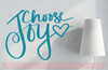 Choose Joy Inspirational Wall Decals Vinyl Stickers for Home Decor-Teal
