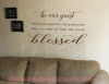 Be Our Guest Vinyl Lettering Decals Wall Stickers for Entry Home Decor-Chocolate Brown