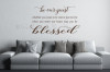Be Our Guest Vinyl Lettering Decals Wall Stickers for Entry Home Decor 33x20 ChocBrown