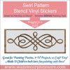 Swirl Pattern Stencil DIY Wood Home Decor DIY Vinyl Art Stickers