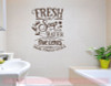 Soap Water 5 Cents Vinyl Letters Decals Wall Stickers for Home Decor-Chocolate Brown