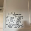 Kitchen Conversion Chart Kitchen Wall Stickers Vinyl Decals Home Decor-Matte Black