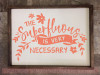 Superfluous Is Necessary Flower Art Vinyl Lettering Inspire Wall Quote Decals-Coral