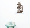 Espresso Kitchen Wall Decor Stickers Kitchenette Coffee Vinyl Art Decals-Chocolate Brown