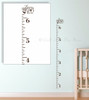 Option 1- Ruler Growth Chart Quote Options Nursery Height Chart Vinyl Stickers ChocBrown Option2