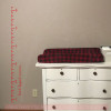 Ruler Growth Chart Loved Beyond Measure Script Nursery Wall Growth Chart-Cherry Red