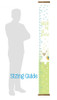 Light Green, White Canvas Print Height Ruler Chart Nursery Wall Hanging sizing