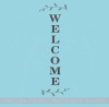 Welcome Laurels Home Decor Vinyl Lettering Decals Wall Art Stickers