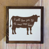 Til The Cows Come Home Farmhouse Wall Decor Quotes Vinyl Art Stickers-Chocolate Brown
