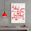 Do What You Love Wall Decor Decals Motivational Quotes Vinyl Lettering-Cherry Red