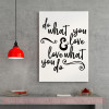 Do What You Love Wall Decor Decals Motivational Quotes Vinyl Lettering-Black