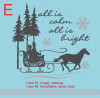 Option E- Snow Scene Wall Sticker All Calm All Bright Winter Wall Vinyl Art Home Decor