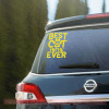 Car Decals - Best Cat Mom Ever Vinyl Letters Stickers Cat Lady Quote-Glossy Yellow