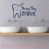 Bring Sparkle Dental Dentist Office Motivational Wall Vinyl Lettering Decals-Deep Blue