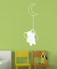 Elephant With Balloon Nursery Decor Vinyl Art Decals Baby Room Stickers White