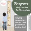 Height Ruler Family Last Name Canvas Wall Sign Growth Chart Progress They Can See