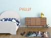 Philip in Cuciniere font Wall Name Decal Orange