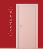 Pantry Kitchen Decor Stickers Vinyl Letters Decals DIY Storage Door Art-White