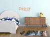 Philip in Cucineire font Wall Name Decal Orange