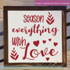 Wall Decals For Kitchen Season Everything With Love Home Decor Stickers-Matte Red