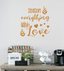 Wall Decals For Kitchen Season Everything With Love Home Decor Stickers-Honey