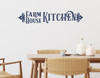 Farmhouse Kitchen Decor Vinyl Lettering Decals for Home Wall Decor-Matte Deep Blue