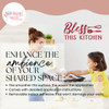 Bless This Kitchen Enhance the Ambience of your Shared Space Vinyl Decals for the Kitchen