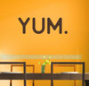 Option 1 Kitchen Wall Stickers Yum Vinyl Lettering Decals for Kitchen Home Decor-Chocolate Brown